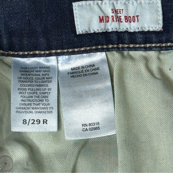 Lucky Brand Sweet Mid Rise Bootcut Women’s Jeans Size 8/29R - Picture 16 of 16